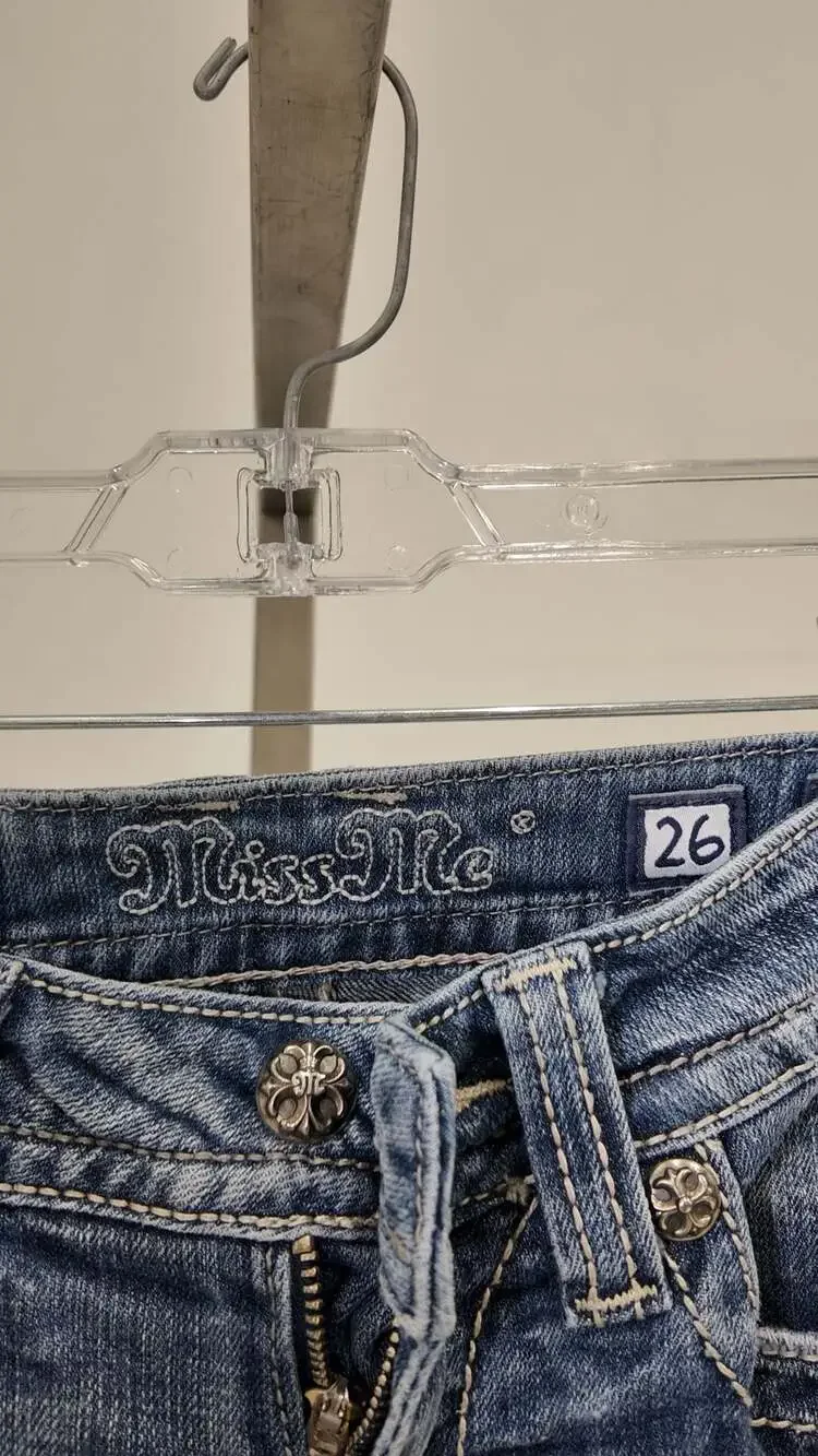 Miss Me Signature Bootcut Jeans Womens 26 Dark Wash Y2K - Picture 2 of 5